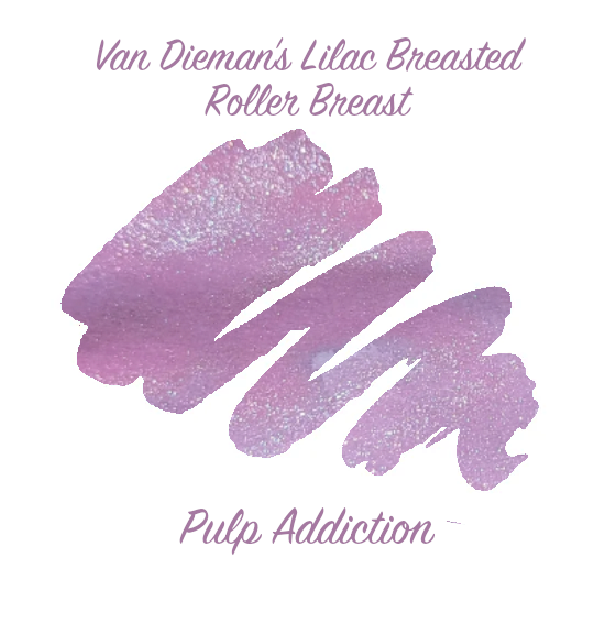 Van Dieman's Birds of a Feather Ink - Lilac Breasted Roller Breast Shimmering - 2ml Sample
