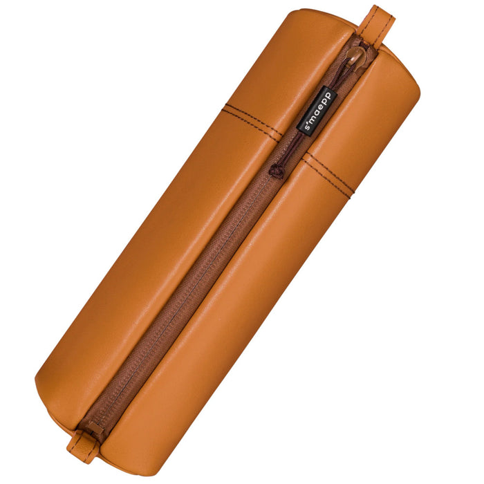 Brunnen S'maepp Leather Soft Pencil Case - Brown Large