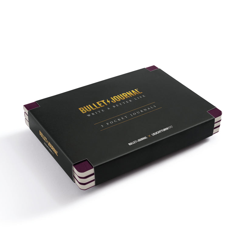 Leuchtturm1917 Bullet Journal Pocket Purple26 - 3 Pack
