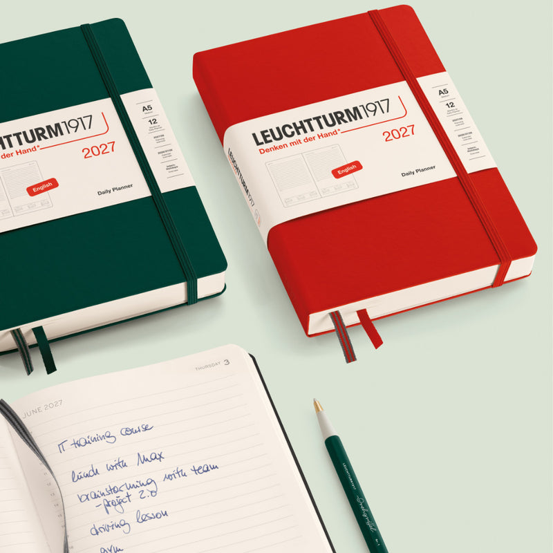 Leuchtturm1917 - 2027 Daily Planner (A5), Hardcover, Indigo