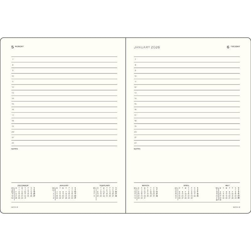 Leuchtturm1917 - 2027 Daily Planner (A5), Hardcover, Indigo