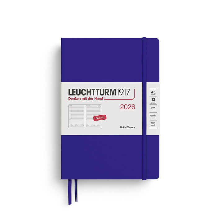 Leuchtturm1917 - 2026 Daily Planner (A5), Hardcover, Ink