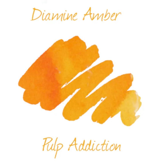 Diamine Fountain Pen Ink - Amber 80ml Bottle
