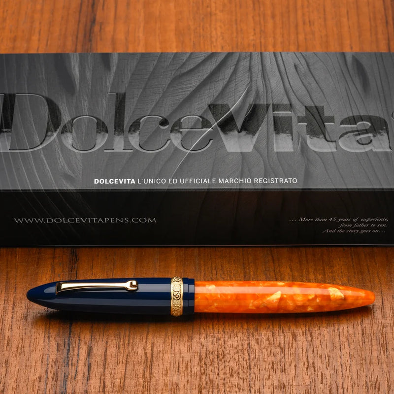 Leonardo Officina Italiana x DolceVita Furore Fountain Pen - Parthenope, Gold Trim