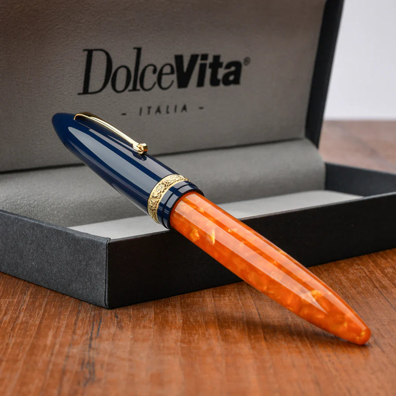 Leonardo Officina Italiana x DolceVita Furore Fountain Pen - Parthenope, Gold Trim