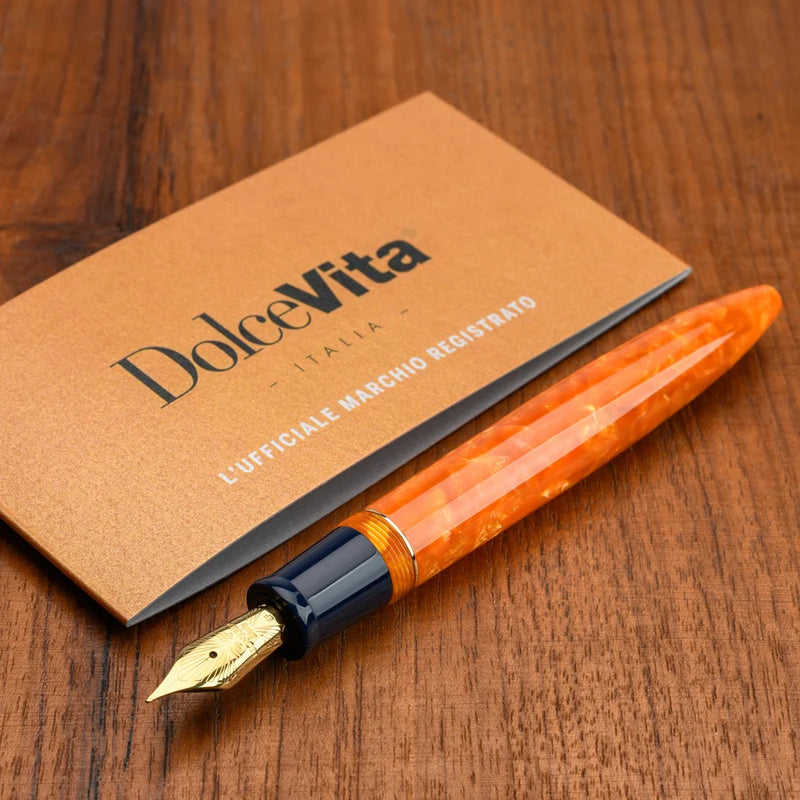 Leonardo Officina Italiana x DolceVita Furore Fountain Pen - Parthenope, Gold Trim