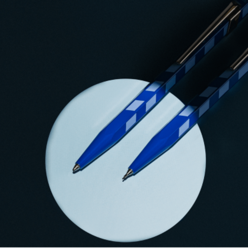 Caran d'Ache 849 Mosaic Mechanical Pencil - Royal Blue, 0.5mm