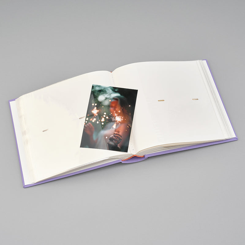 Semikolon Photo Album Classic, 200 Pockets, Lilac Silk