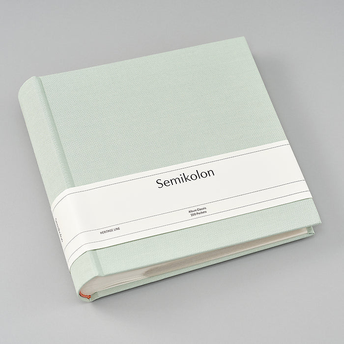 Semikolon Photo Album Classic, 200 Pockets, Moss