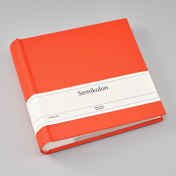 Semikolon Photo Album Classic, 200 Pockets, Orange