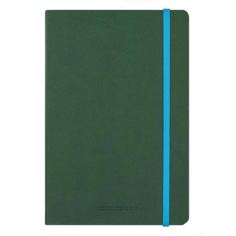 Endless A5 Recorder Notebook - Green Forest Canopy, Ruled 80gsm Regalia Paper