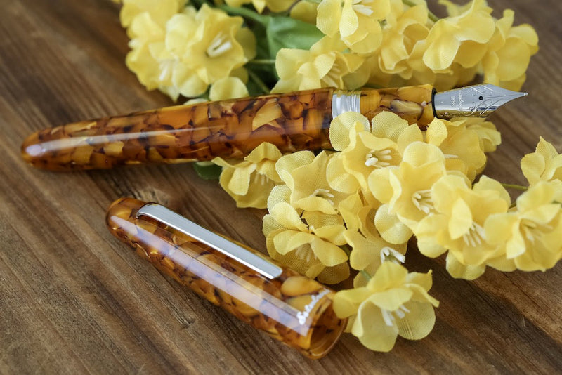 Esterbrook Estie Honeycomb Fountain Pen - Silver Trim