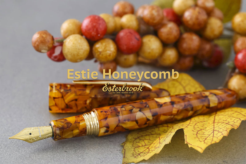 Esterbrook Estie Honeycomb Fountain Pen - Silver Trim