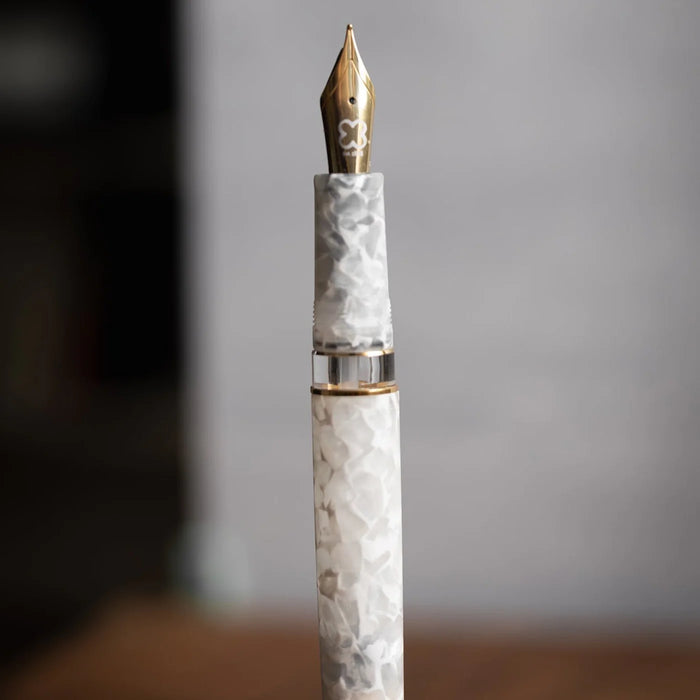 Esterbrook Estie Winter White with Button Piston Fountain Pen - Medium