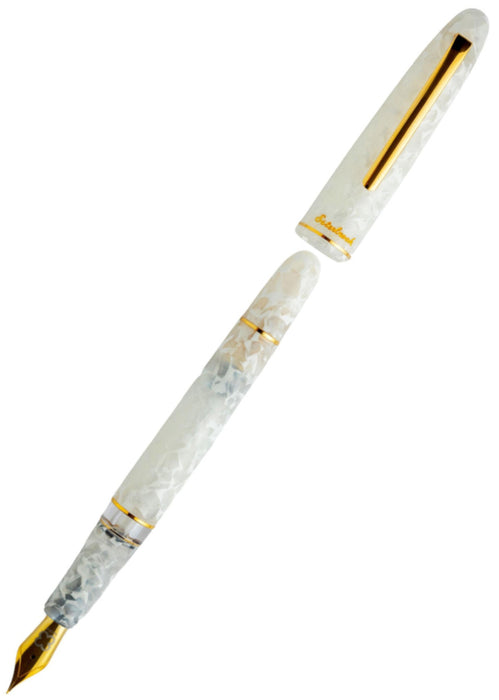 Esterbrook Estie Winter White with Button Piston Fountain Pen - Medium