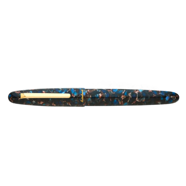 Esterbrook Estie Nouveau Blue Fountain Pen - Gold Trim, Custom Nib