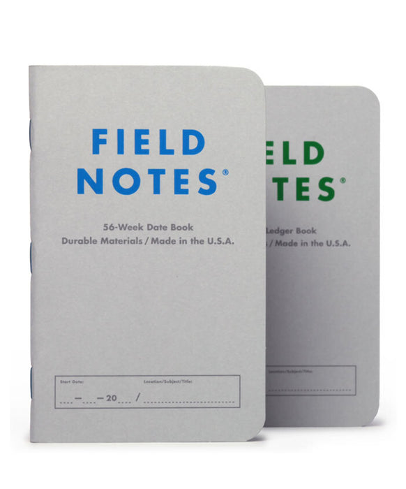 Field Notes Index Ledger & Date Book - 2 Pack