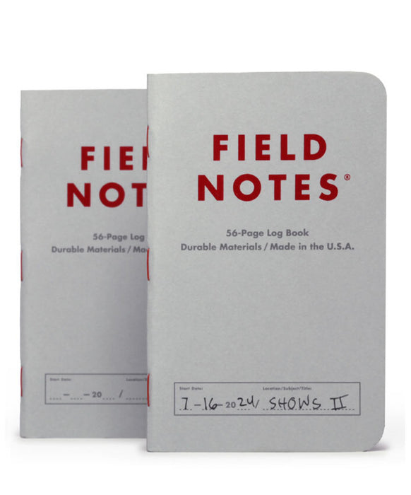 Field Notes Index Log Book - 2 Pack