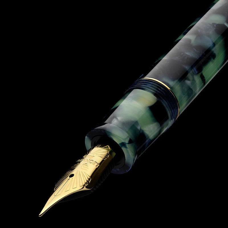 Leonardo Officina Italiana Furore Fountain Pen - Fiordo di Furore, Gold Trim