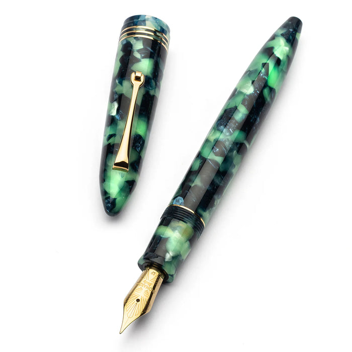 Leonardo Officina Italiana Furore Fountain Pen - Fiordo di Furore, Gold Trim