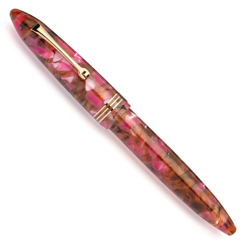 Leonardo Officina Italiana Furore Fountain Pen - Lampone Selvatico, Gold Trim