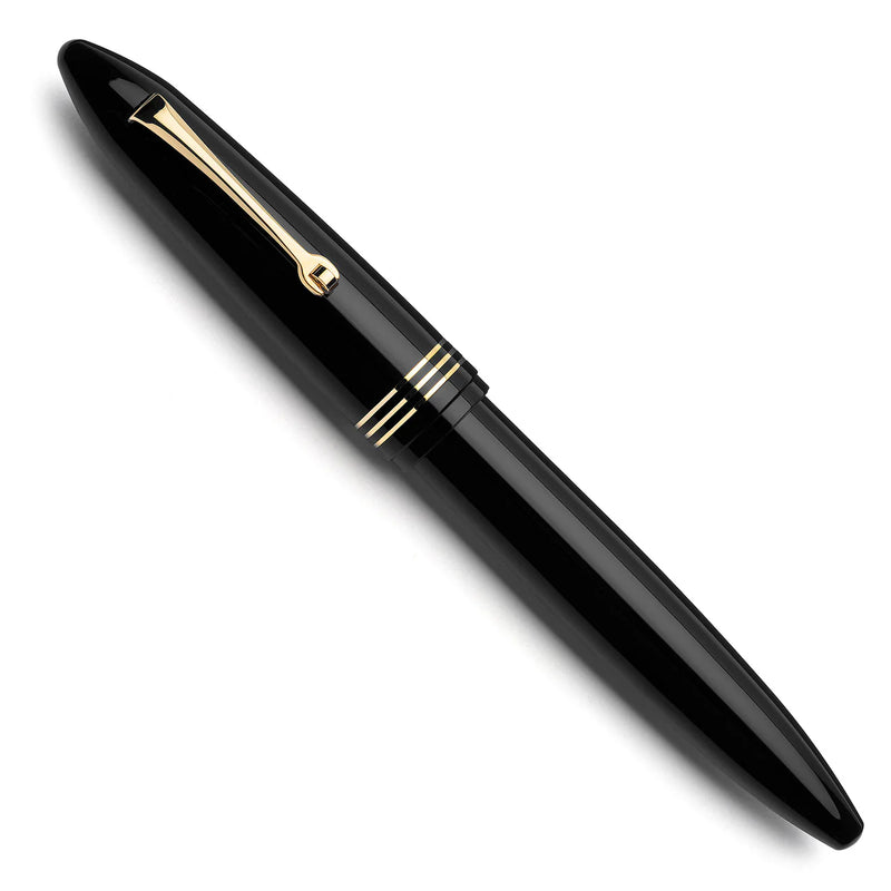 Leonardo Officina Italiana Furore Fountain Pen - Notte, Gold Trim
