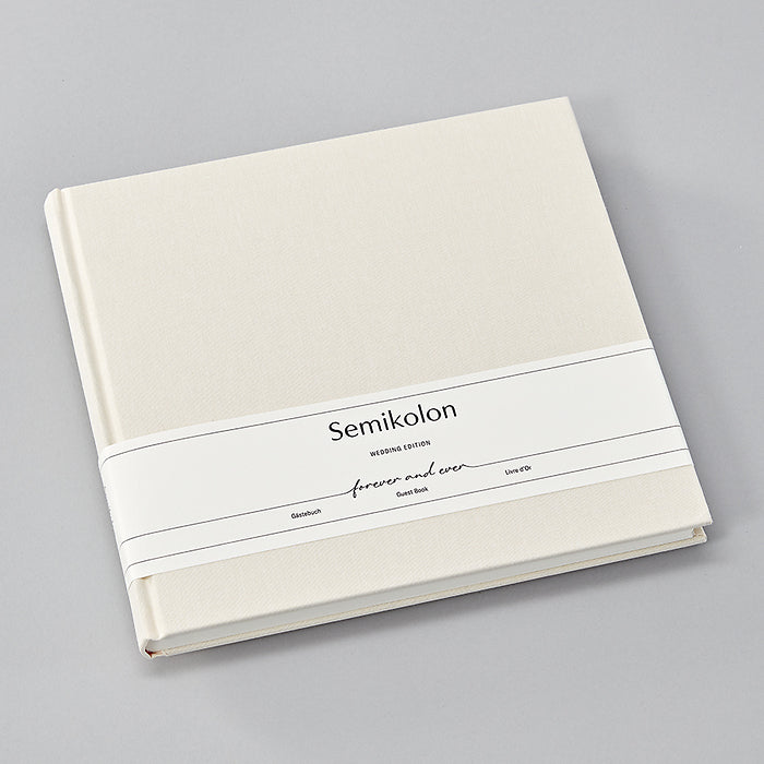 Semikolon Guest Book, Chamois, Wedding Edition
