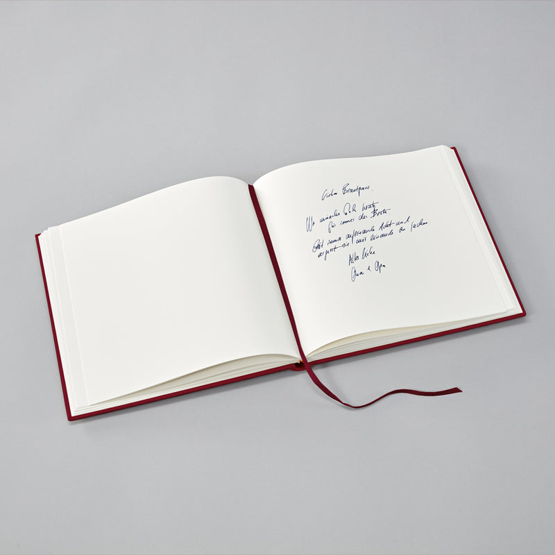 Semikolon Guest Book Slim, Burgundy