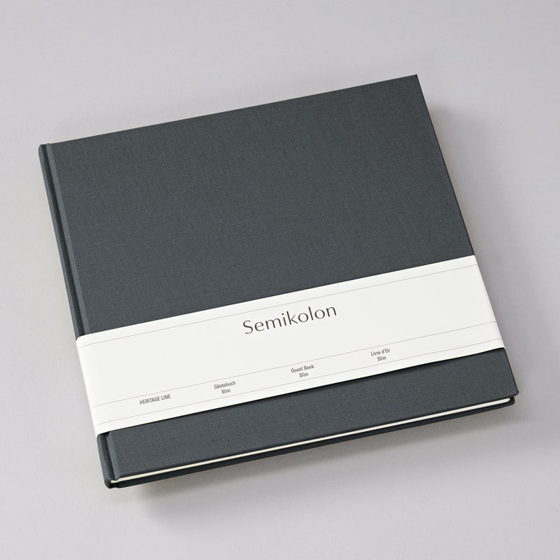 Semikolon Guest Book Slim, Lava Stone