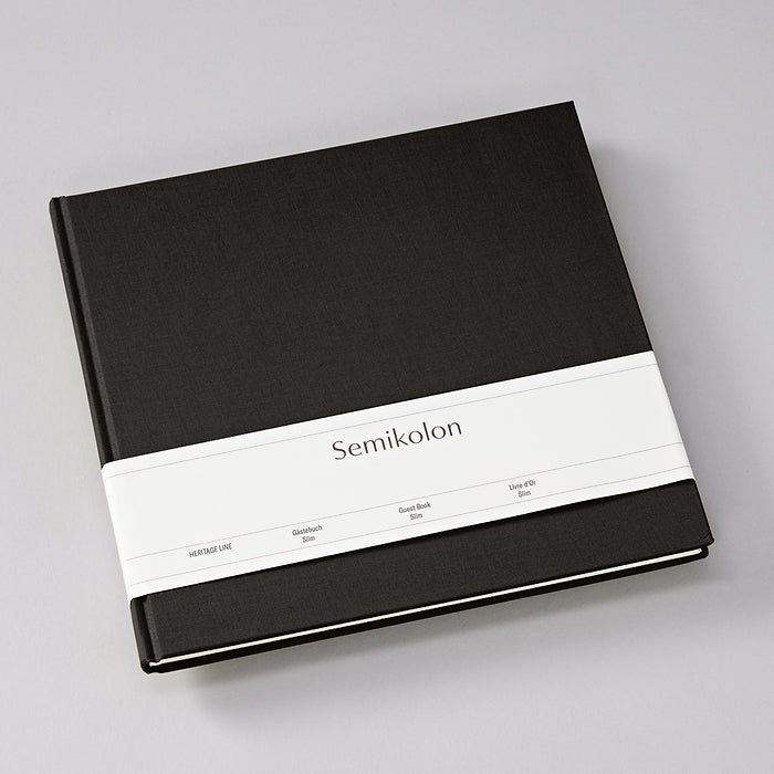 Semikolon Guest Book Slim, Black