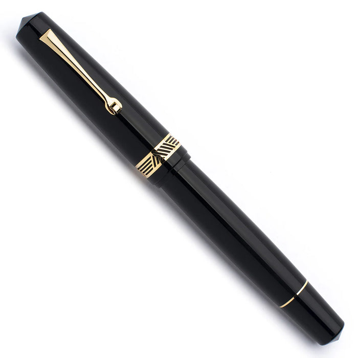 Leonardo Officina Italiana Momento Magico Fountain Pen - Glossy Black, Gold Trim