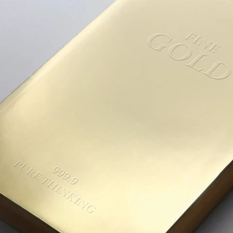 *Clearance* Daycraft Slab Lined Notebook (A6, Gold)