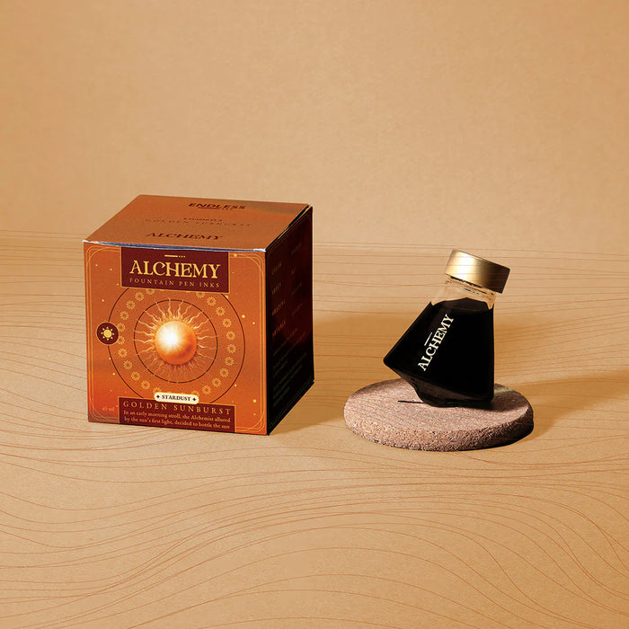 Endless Alchemy Fountain Pen Ink - Stardust Golden Sunburst 45ml