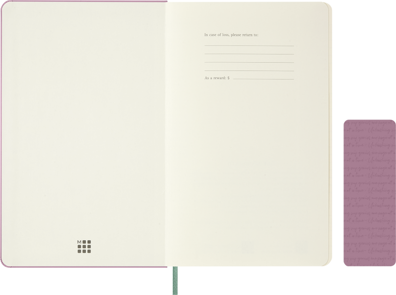 Moleskine Classic Large (A5) Hardcover Notebook - Majestic Pink