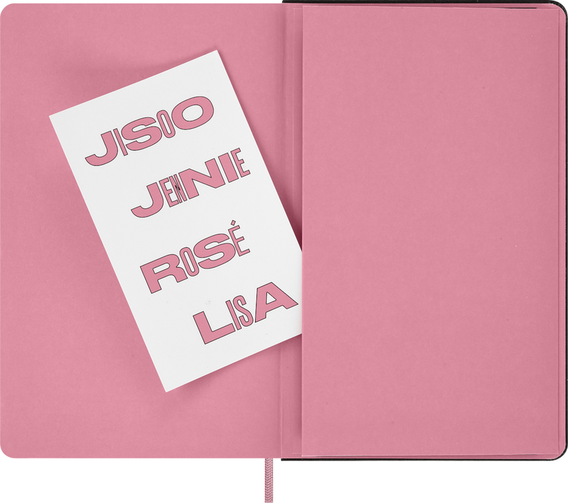 Moleskine x BLACKPINK Limited Edition Sketchbook and Watercolour Pencils Drawing Set - Large, Plain