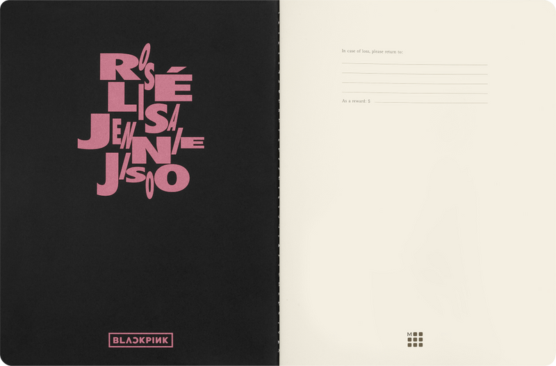 Moleskine x BLACKPINK Limited Edition Cahier Notebook XL - Plain