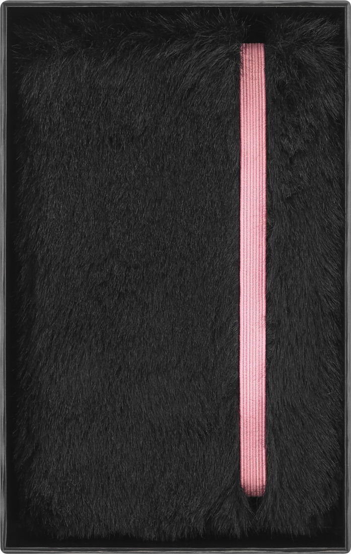 Moleskine x BLACKPINK Limited Edition Faux Fur Notebook - XS, Plain