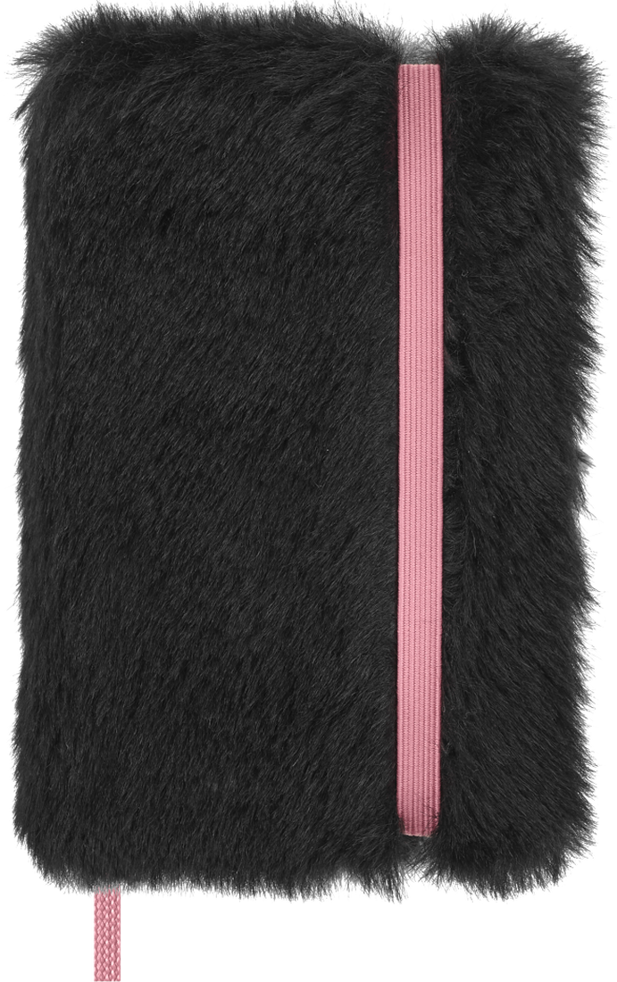 Moleskine x BLACKPINK Limited Edition Faux Fur Notebook - XS, Plain