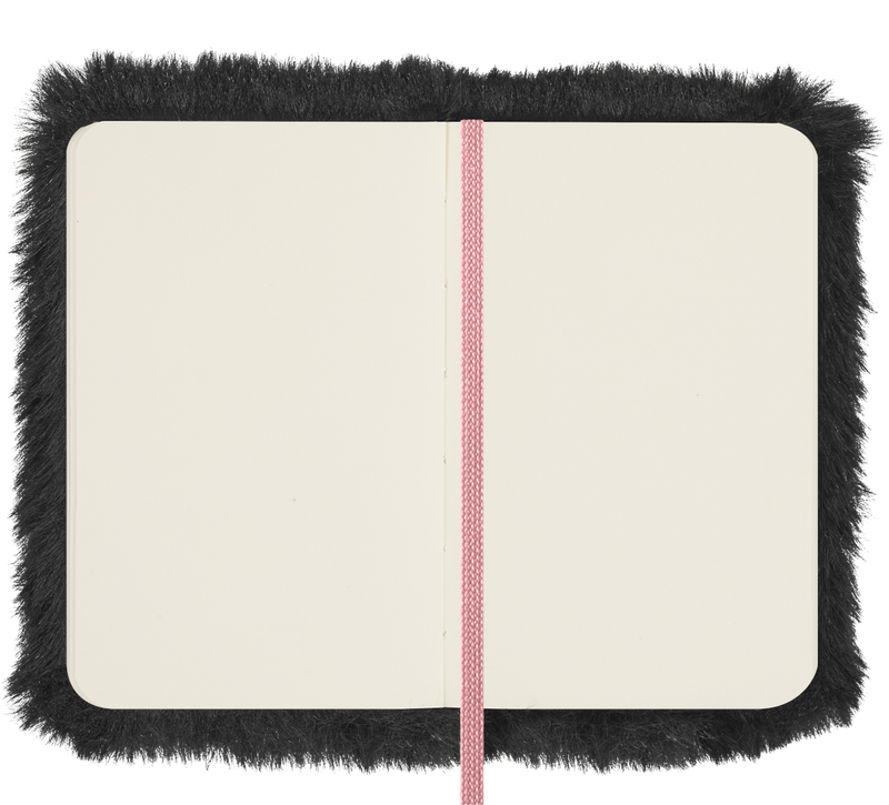 Moleskine x BLACKPINK Limited Edition Faux Fur Notebook - XS, Plain