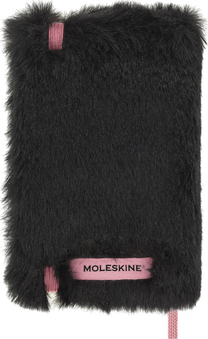 Moleskine x BLACKPINK Limited Edition Faux Fur Notebook - XS, Plain
