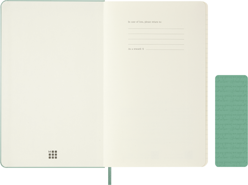 Moleskine Classic Large (A5) Hardcover Notebook - Sage Green