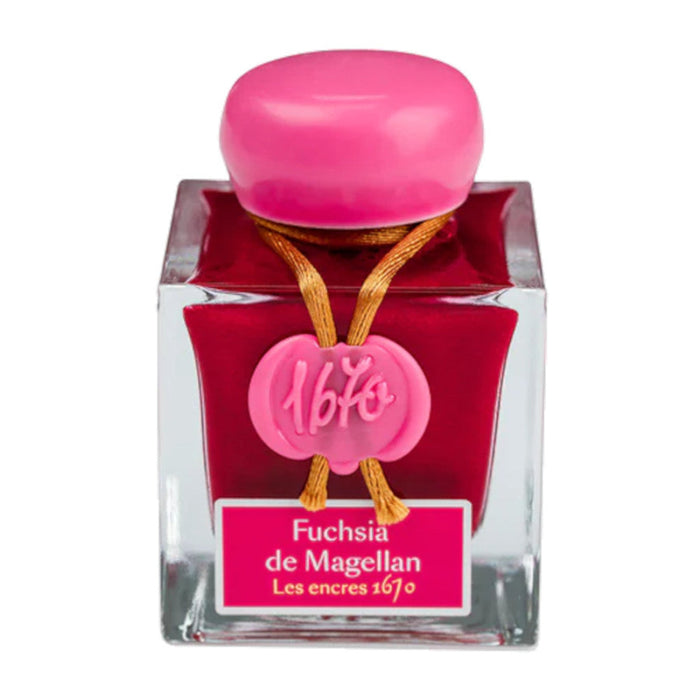 Jacques Herbin 1670 Prestige Shimmer Ink - Fuchsia de Magellan (Fuchsia) 50ml