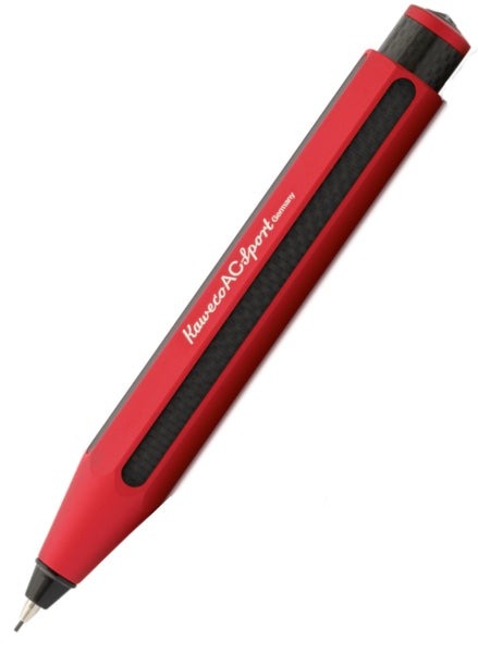 Kaweco AC Sport Carbon 0.7mm Mechanical Pencil - Red