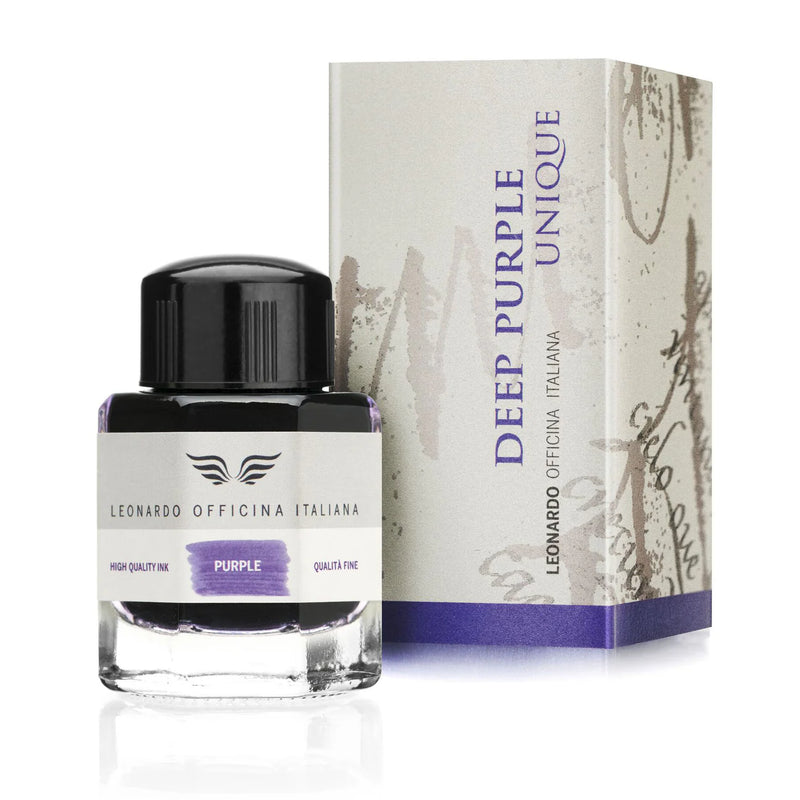 Leonardo Officina Italiana Fountain Pen Ink - Deep Purple 40ml