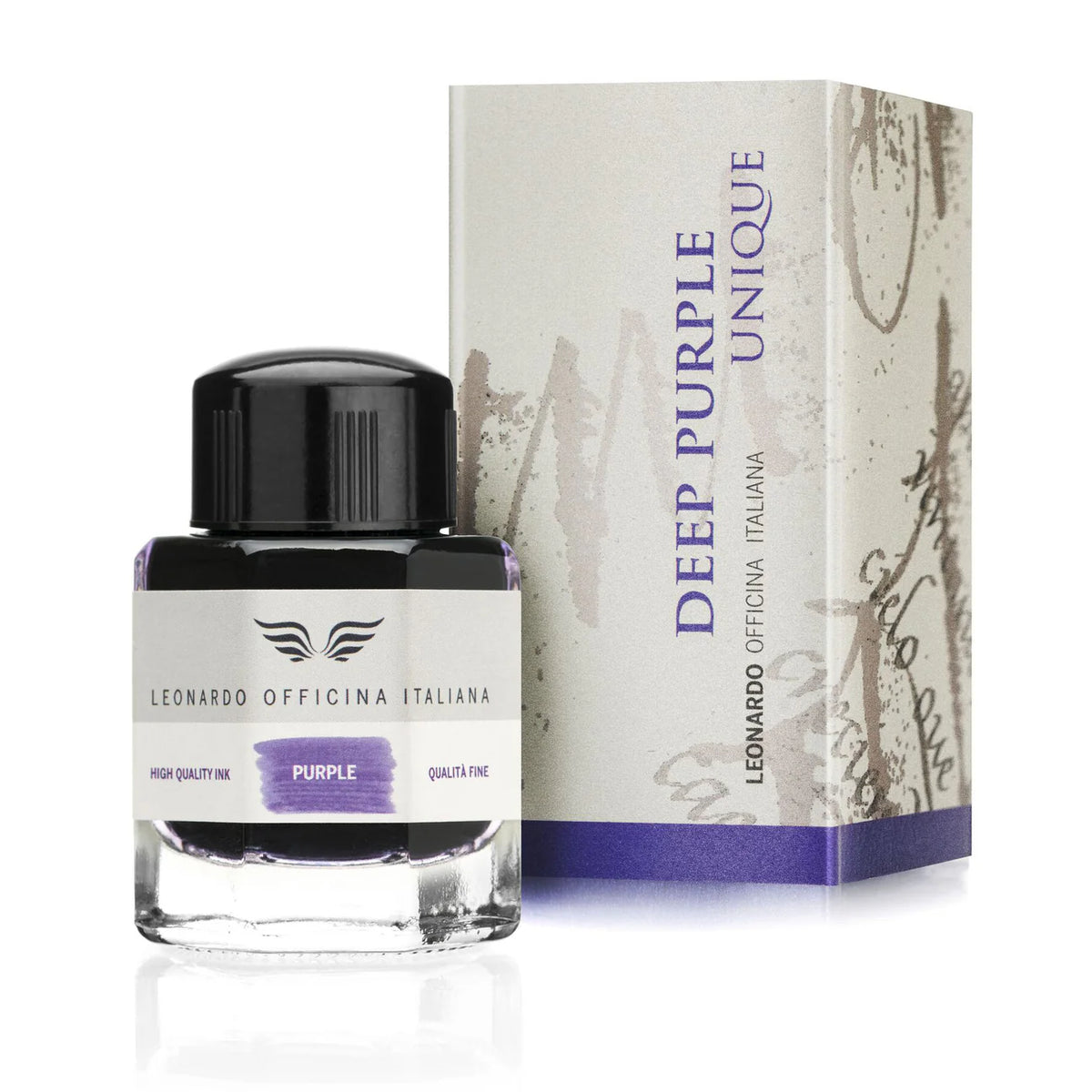 Leonardo Officina Italiana Fountain Pen Ink - Deep Purple 40ml — Pulp ...
