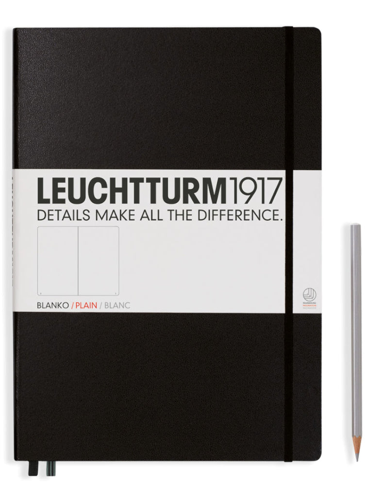Leuchtturm1917 Notebook Master (A4+), Plain - Black