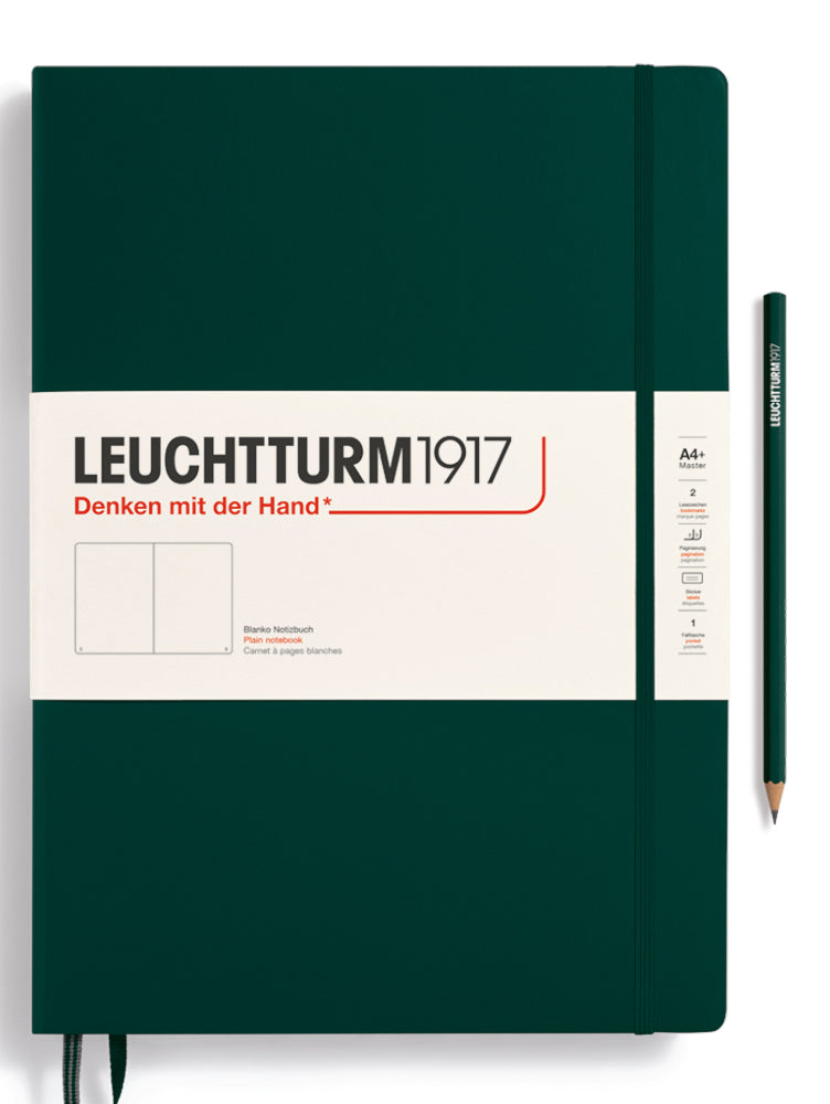 Leuchtturm1917 Notebook Master (A4+), Plain - Forest Green