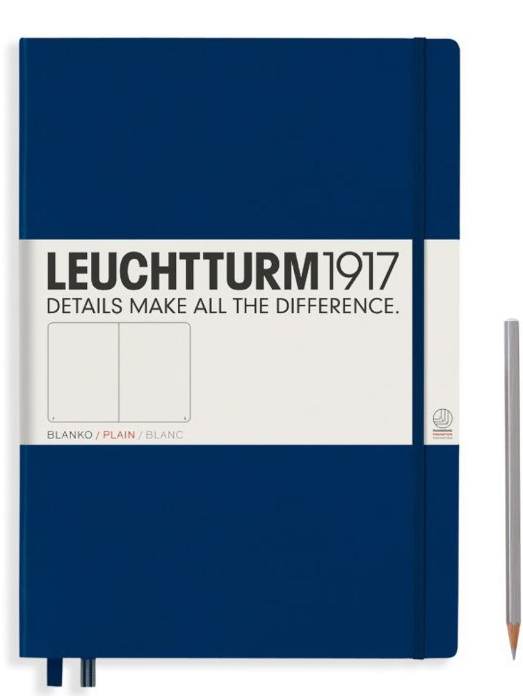 Leuchtturm1917 Notebook Master (A4+), Plain - Navy