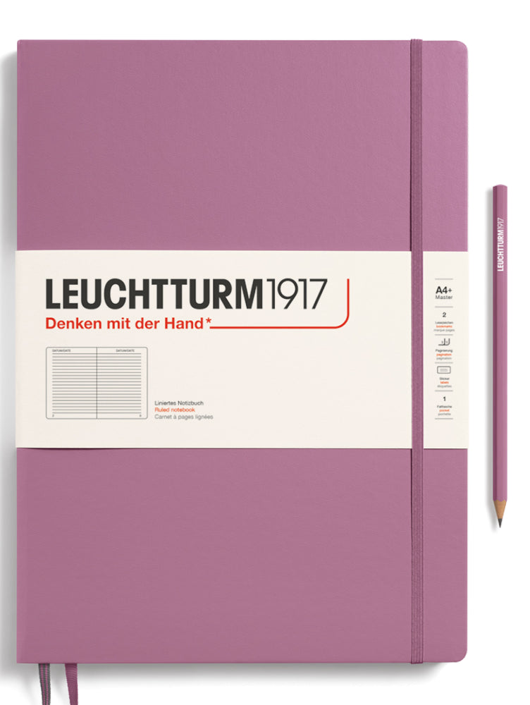 Leuchtturm1917 Notebook Slim Master (A4+), Ruled - Dusty Rose