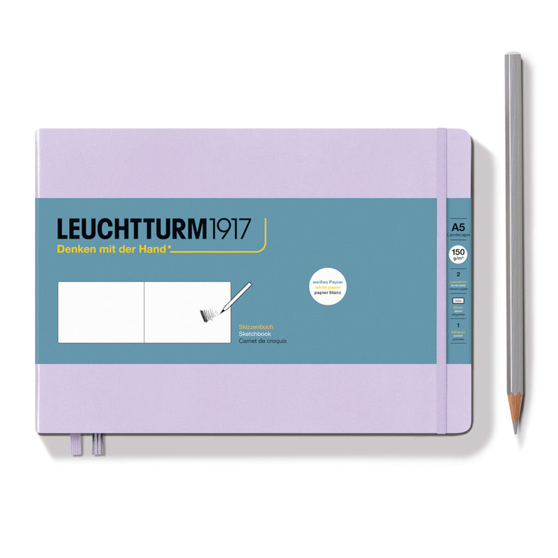 Leuchtturm1917 Sketchbook Medium Landscape (A5) - Lilac